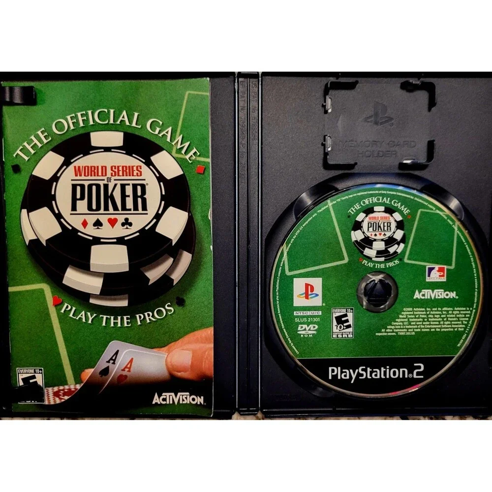 World Series of Poker (Sony PlayStation 2, PS2, 2005) CIB, MANUAL, FAST SHIPPING